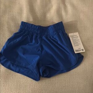 Lululemon Galactic Cobalt Blue Track That Shorts 3”